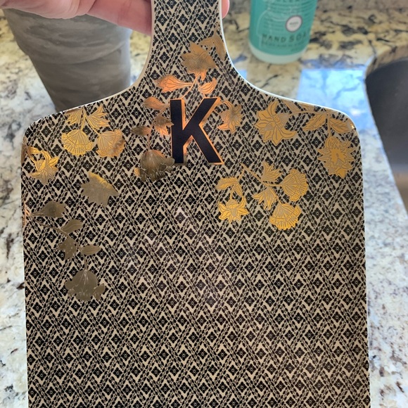 Anthropologie cheese board “K” is for Kitchen - Picture 3 of 4